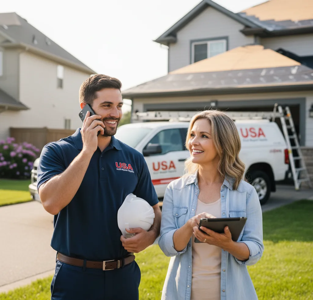 USA Roof Repair Experts customer support in Brick